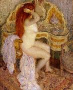frederick carl frieseke, Nude Seated at Her Dressing Table